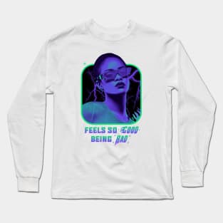 Rihanna - Feels So Good Being Bad - Green/Purple Long Sleeve T-Shirt